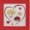 Coeur Coccinelle - Broderie