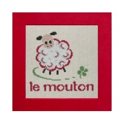 mouton mouton rouge broderie