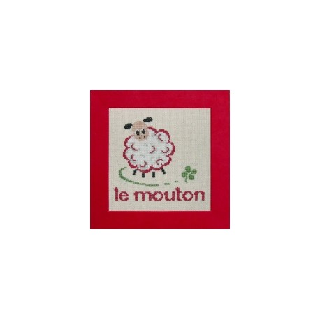 mouton mouton rouge broderie