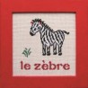 Zèbre - Broderie