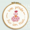 Une poule sur un Mur