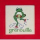 Grenouille mouton rouge broderie