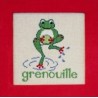Grenouille - Broderie