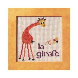 Girafe mouton rouge broderie