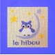 hibou mouton rouge broderie