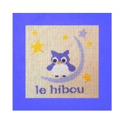 hibou mouton rouge broderie