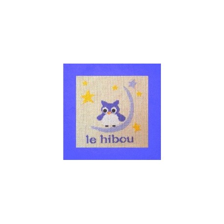 hibou mouton rouge broderie