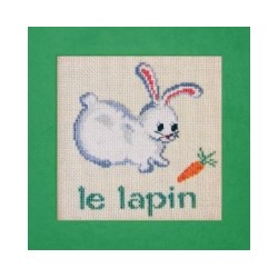 lapin mouton rouge broderie