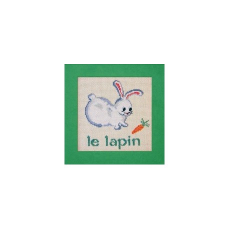 lapin mouton rouge broderie