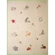 Plaid Animaux coton   mouton rouge broderie