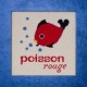 poisson rouge mouton rouge broderie