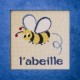 abeille mouton rouge broderie