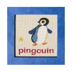 pingouin mouton rouge broderie