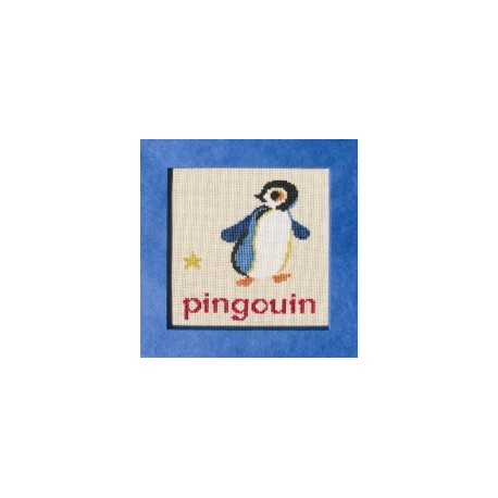 pingouin mouton rouge broderie