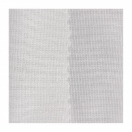 Toile thermocollante blanche pour tissu coton 