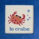 crabe mouton rouge broderie