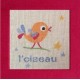 oiseau mouton rouge broderie