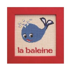 baleine mouton rouge broderie