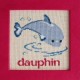 dauphin mouton rouge broderie