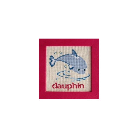 dauphin mouton rouge broderie