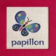 Papillon mouton rouge broderie