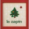 Sapin Noël - Broderie