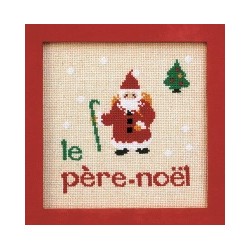 père noël mouton rouge broderie