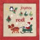 Joyeux noël mouton rouge broderie