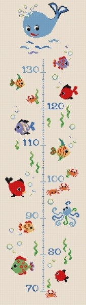 Toise Mer Poisson Mouton Rouge En Kit De Broderie En Point De Croix Toise Mer Poisson Mouton Rouge En Kit De Broderie En Point De Croix
