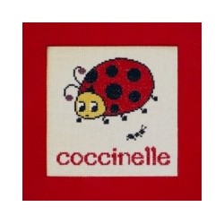 coccinelle mouton rouge broderie