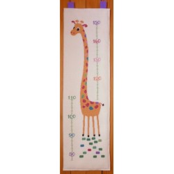 Toise Girafe mouton rouge broderie