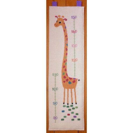 Toise Girafe mouton rouge broderie